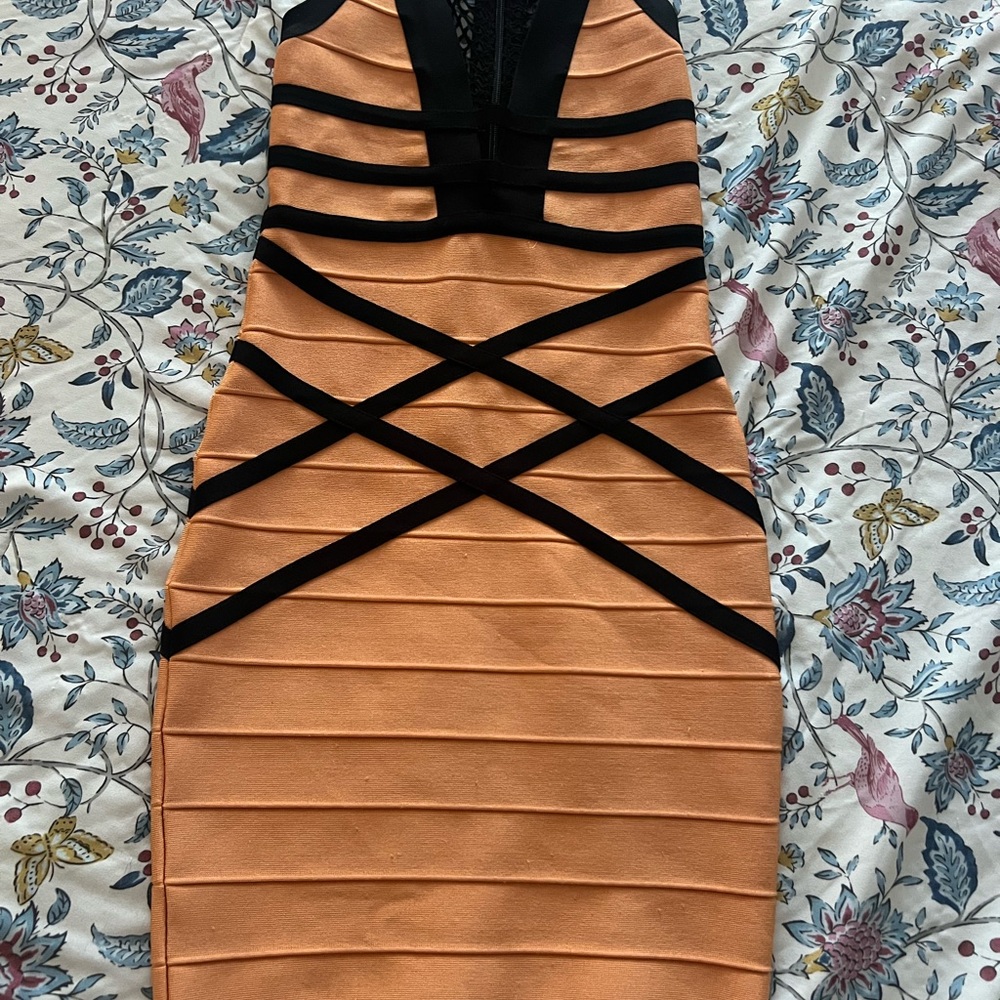 Elegant Designer Inspired Bandage Dress